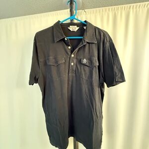 Original Penguin Black Polo Shirt Casual Design